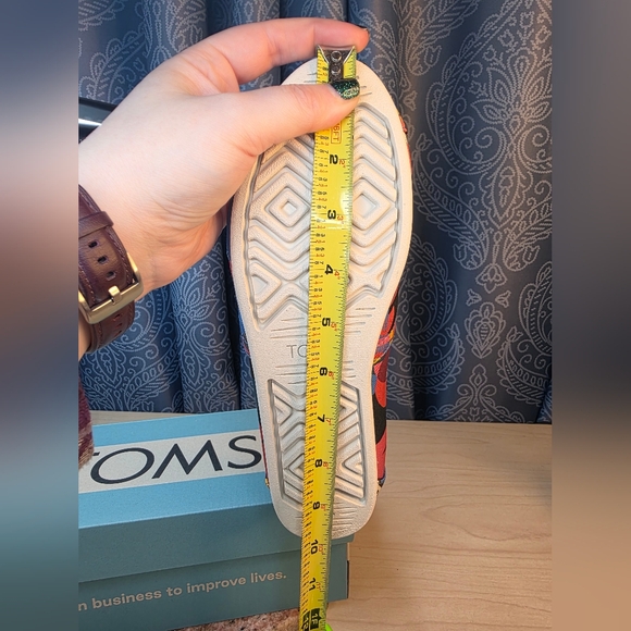 Toms Liberty Fabric Alpargata Liberty Fabric & Print Slip-On Size 9 LE - Picture 12 of 16